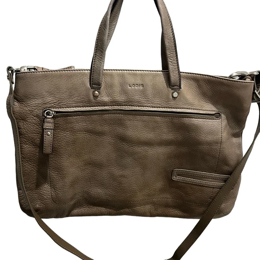 LODIS‎ Laptop Computer Bag Crossbody Brushed Gold Color